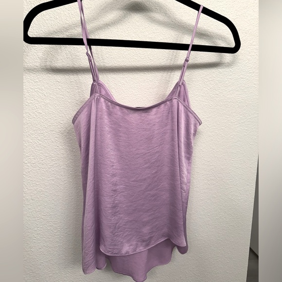 Vince Pleat Front Cami in Lilac, Size XS, New with Tags - Picture 4 of 6